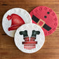 Silly Santa Round Cookie Stencil Set by Designer Stencils