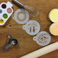 Let it Snow Round Cookie Stencil Set by Designer Stencils