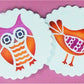 Retro Owl and Bird Round Cookie Stencil Set by Designer Stencils Cookies