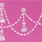 Tassel Swag Cake Stencil Side by Designer Stencils Fondant