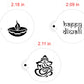 Diwali Round Cookie Stencil Set by Designer Stencils