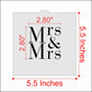 Measurements for the Mrs and Mrs Cookie Stencil