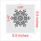 Retro Snowflake Cookie Stencil by Designer Stencils