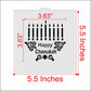 Happy Chanukah Menorah Cookie Stencil by Designer Stencils