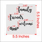 Family Friends Welcome Cookie Stencil by Designer Stencils