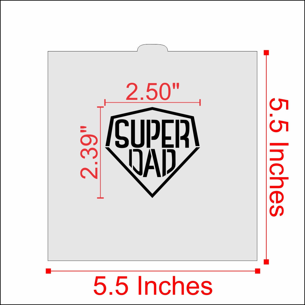 Super Dad Cookie Stencil by Designer Stencils