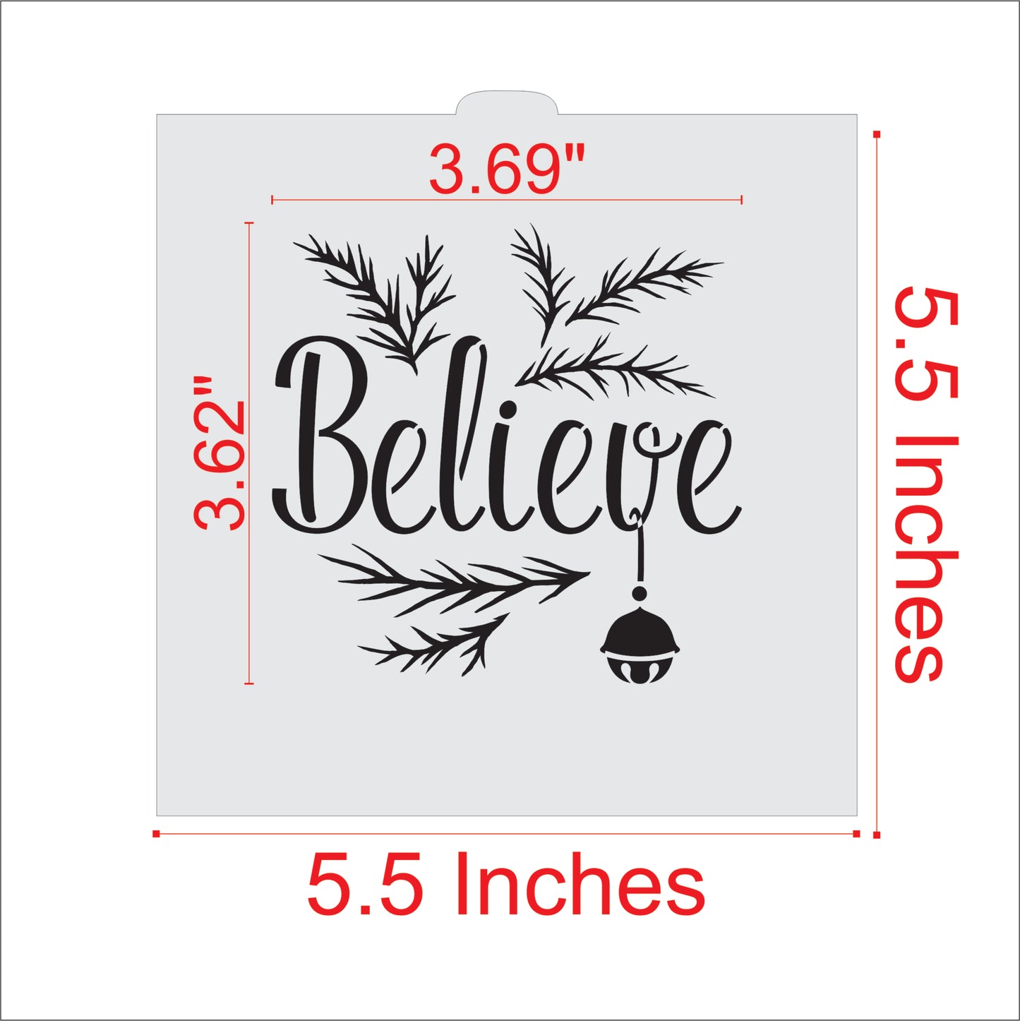 Believe Cookie Stencil by Designer Stencils