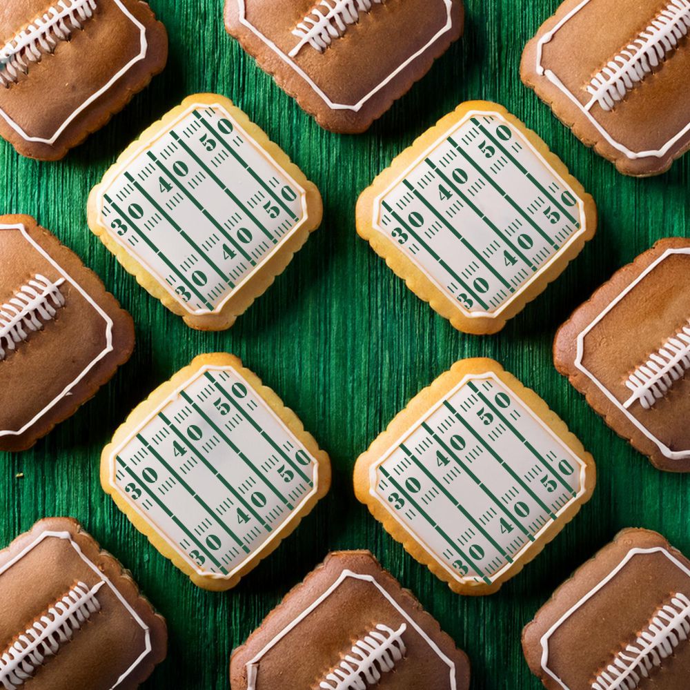 Football Field Cookie Stencil