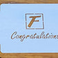 Flemings Steak House - 4 Copies  - You Choose Your Stencil Saying - Congratulation