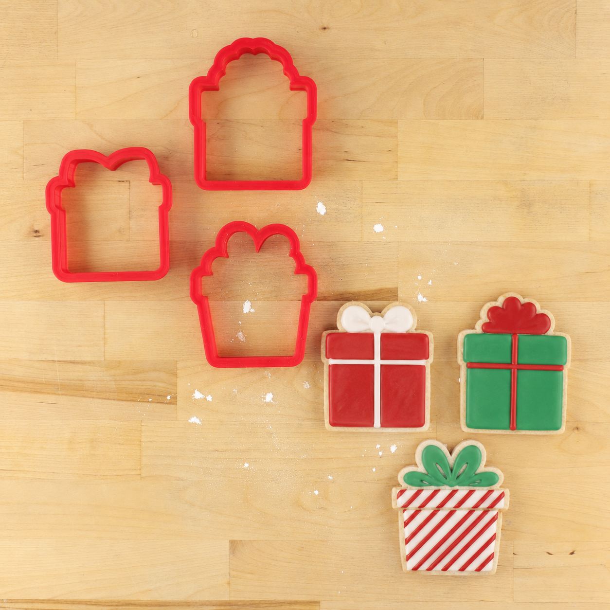 Christmas Present Cookie Cutters