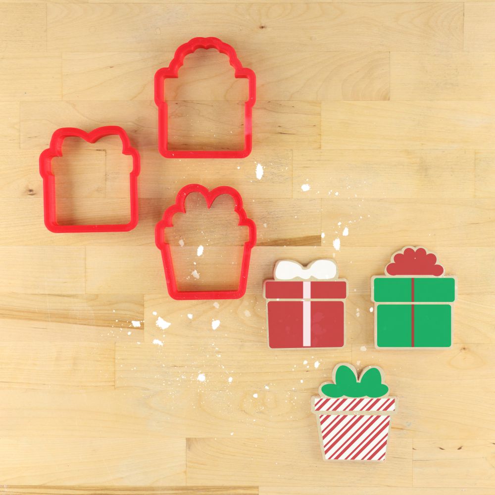 Gift Box Cookie Cutter, Christmas Gift Cookie Cutter, Christmas