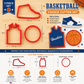 Basketball Cookie Cutter Set
