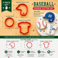 Baseball Cookie Cutter Set Highlights and Dimensions