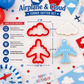 Airplane and Cloud Cookie Cutter Set