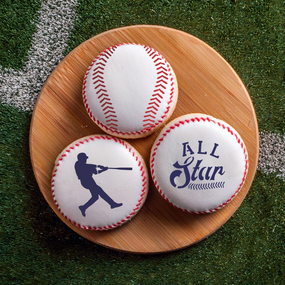 Baseball Cookie Stencil Bundles