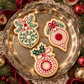 Vintage Glass Ornament Cookie Stencils