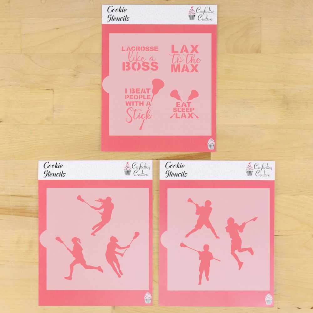 cookie monsters lacrosse Lacrosse Cookie Stencil Bundles