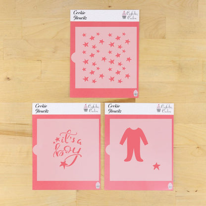 It's A Boy Cookie Stencil Bundle