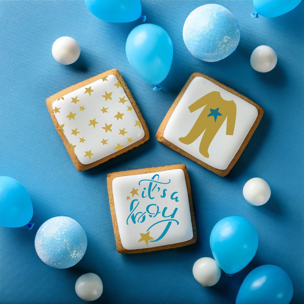 It's A Boy Cookie Stencil Bundle