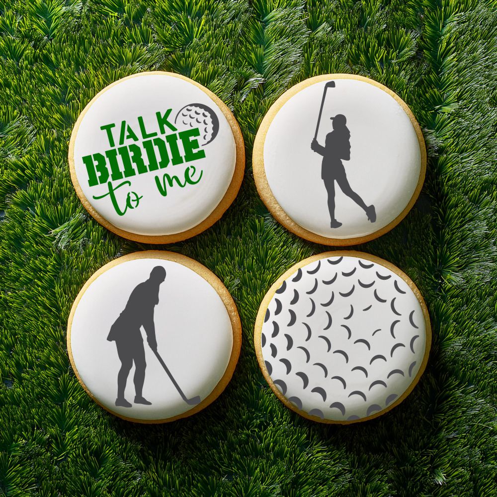 Womens Golf Cookie Stencil Set