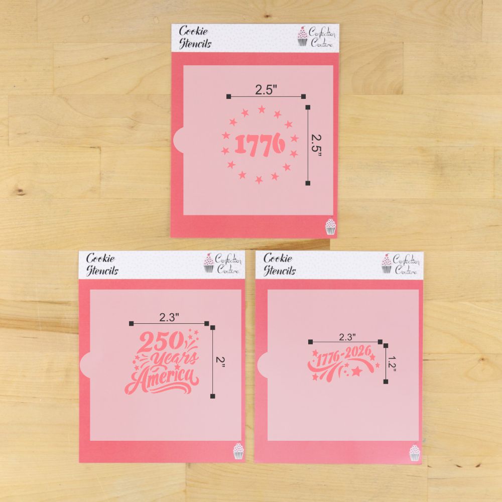 America 250th Anniversary Cookie Stencil Kit