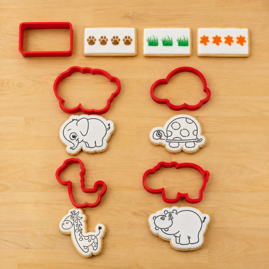 Animal Safari Paint Your Own Cookie Stencil Kit