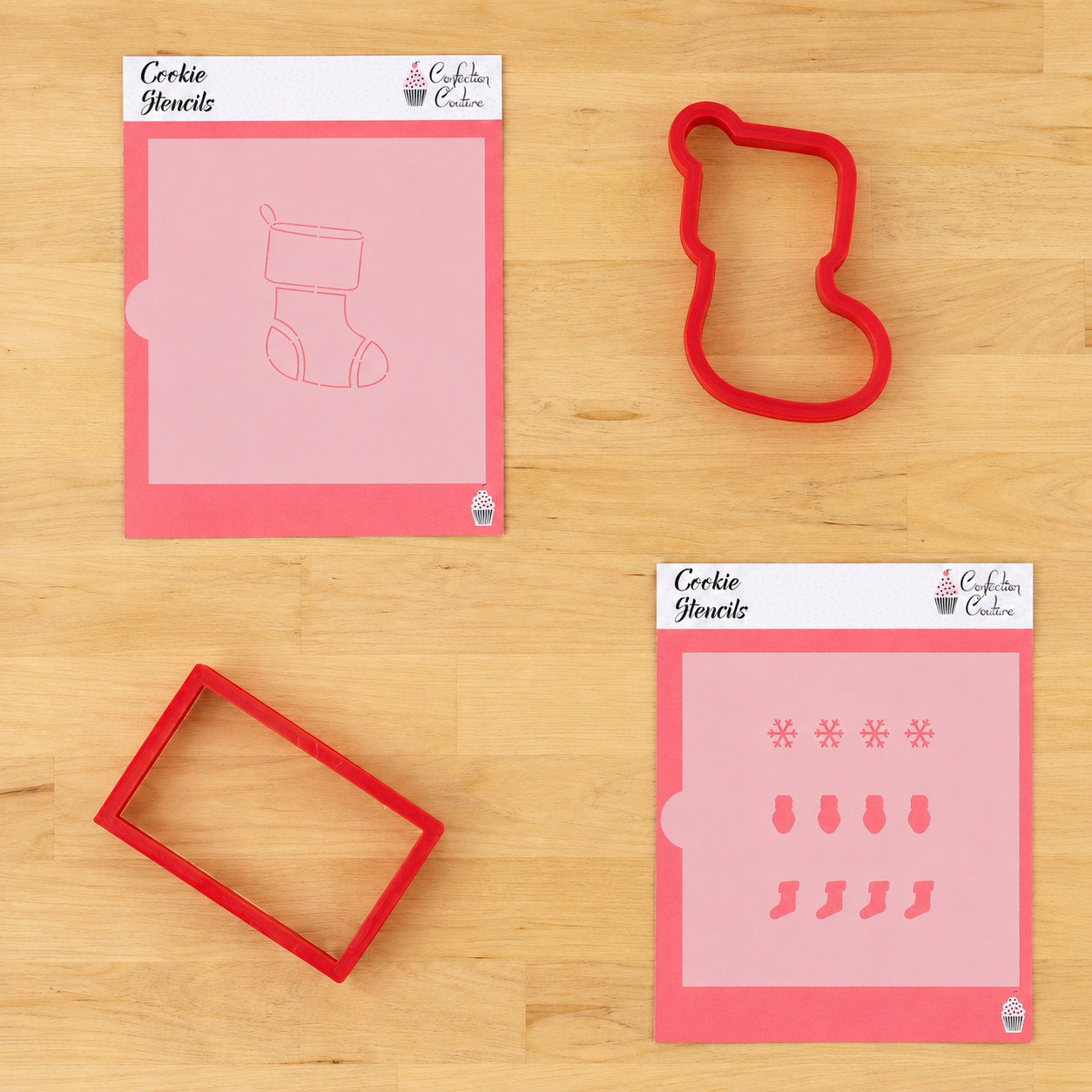 Christmas Stocking Paint Your Own Cookie Stencil