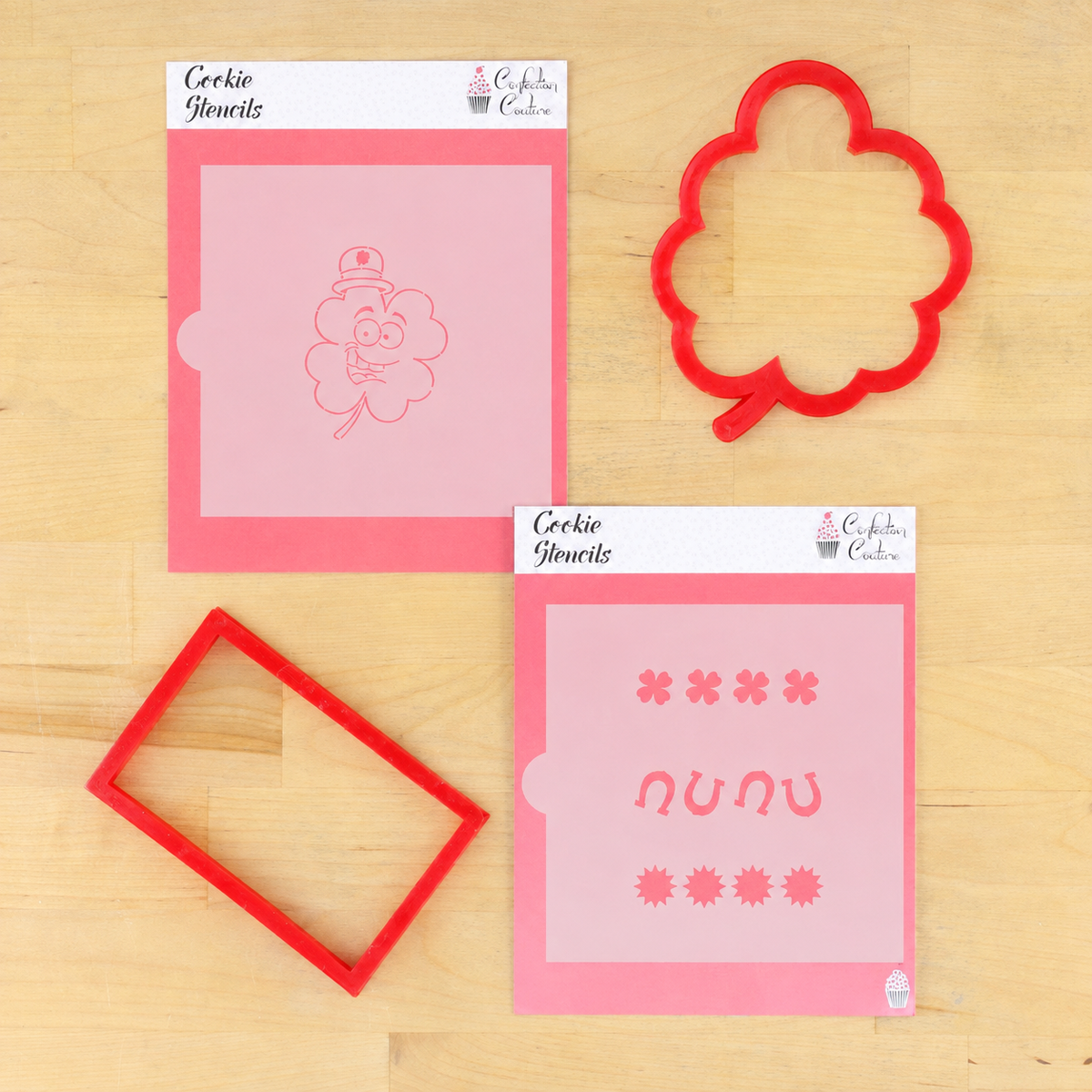 Shamrock Paint Your Own Cookie Stencil