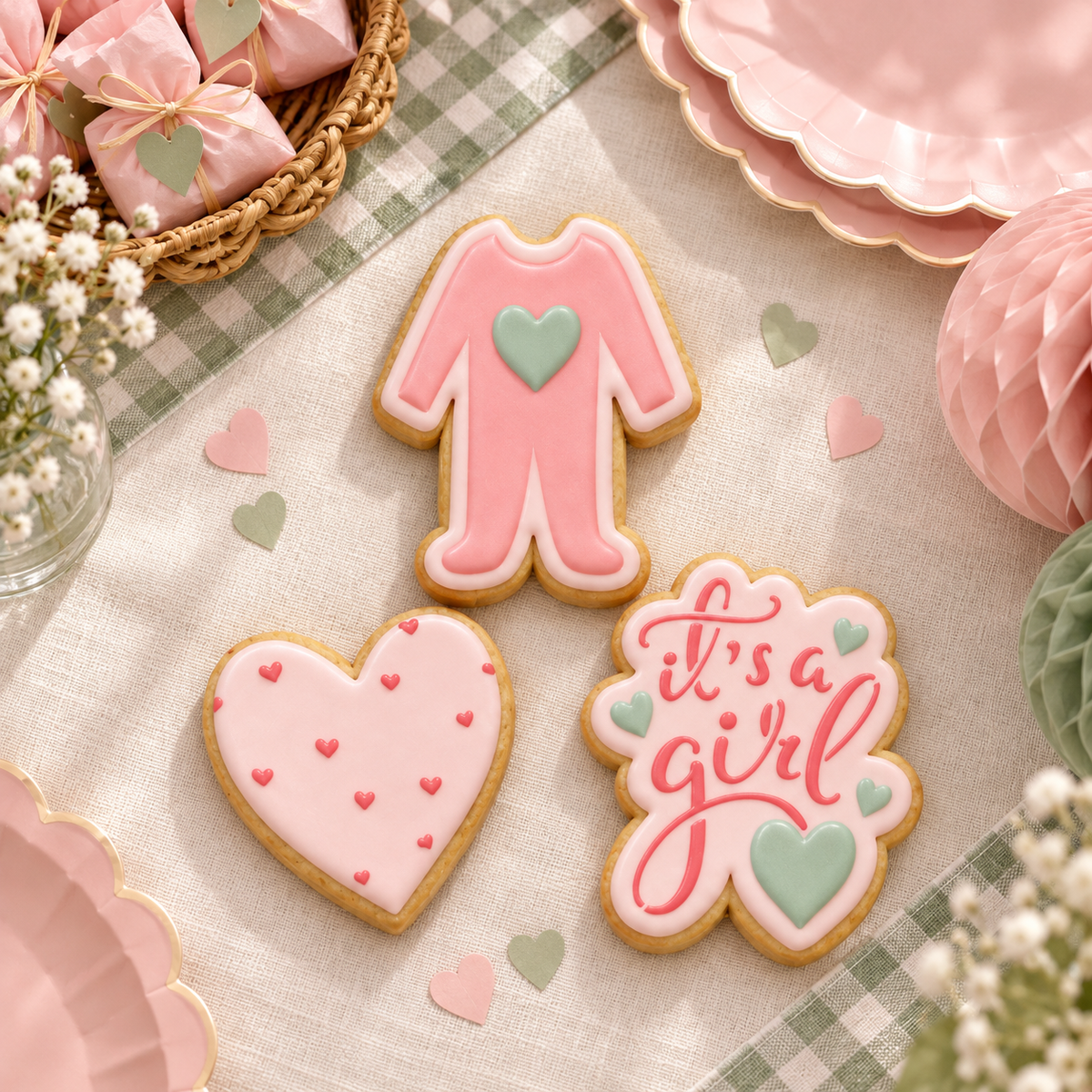It's A Girl Cookie Stencil Bundle
