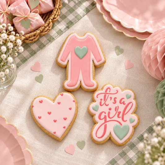 It's A Girl Cookie Stencil Bundle