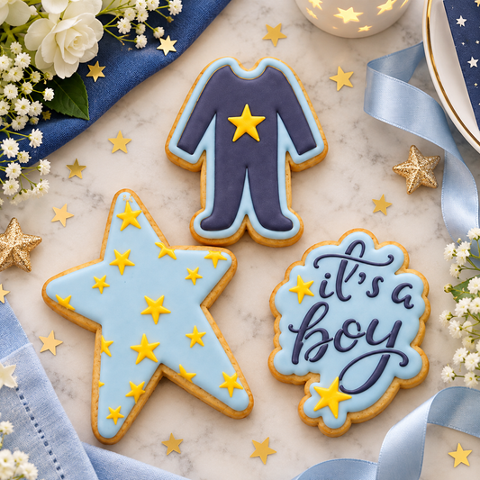 It's A Boy Cookie Stencil Bundle