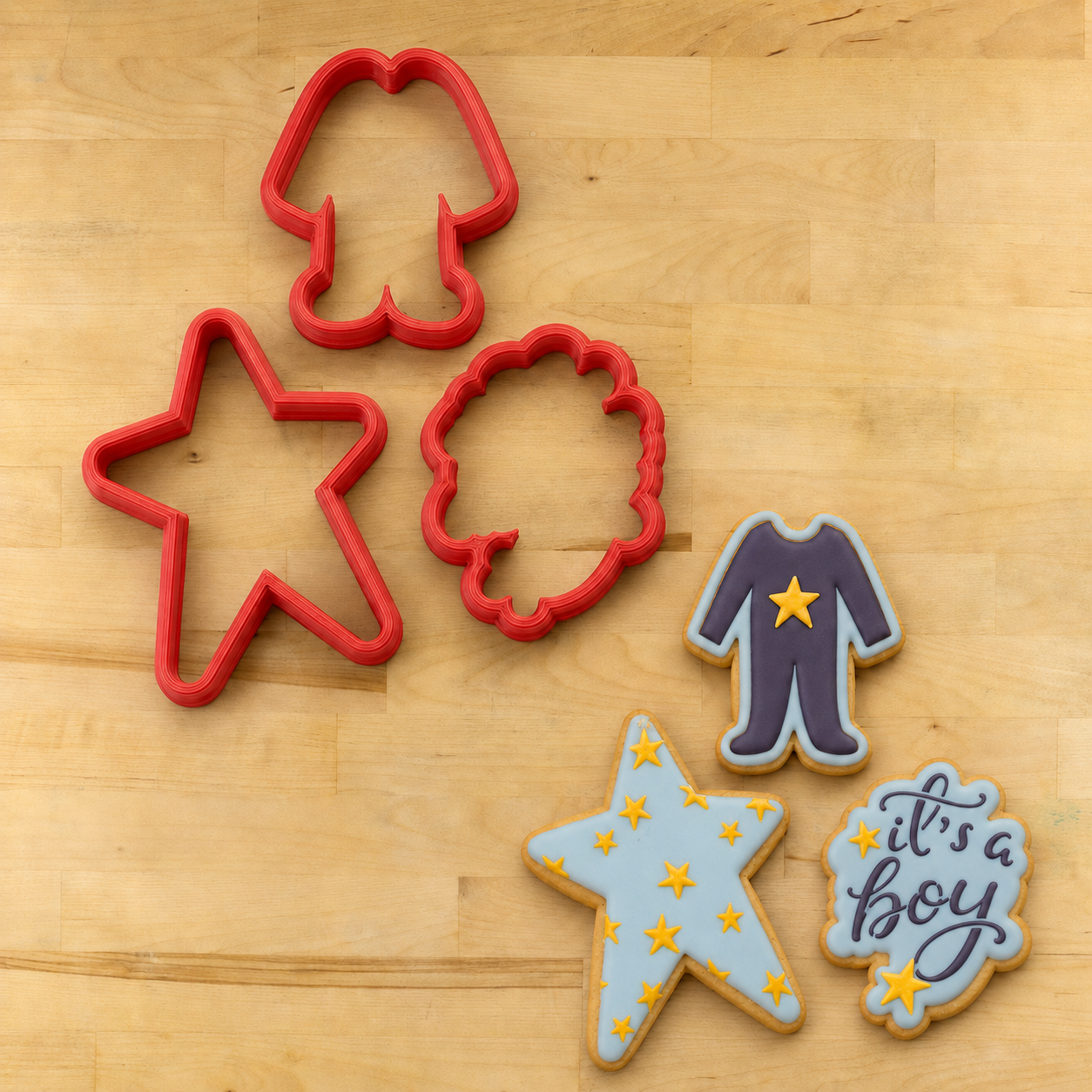 It's A Boy Cookie Stencil Bundle