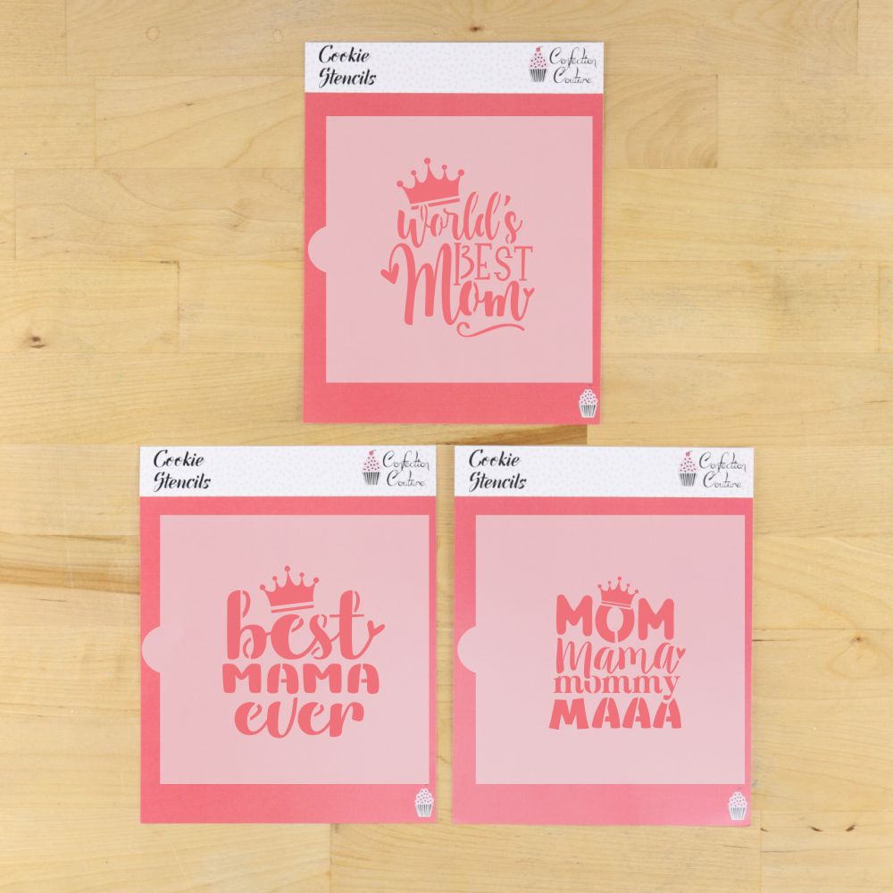 Best Mom Cookie Stencil Value Bundle