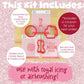 ChrysantheMOM Project Kit with cookie stencils and cutters for decorating, perfect for Mother's Day treats.