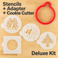 Christmas Round Cookie Stencil Set by Designer Stencils