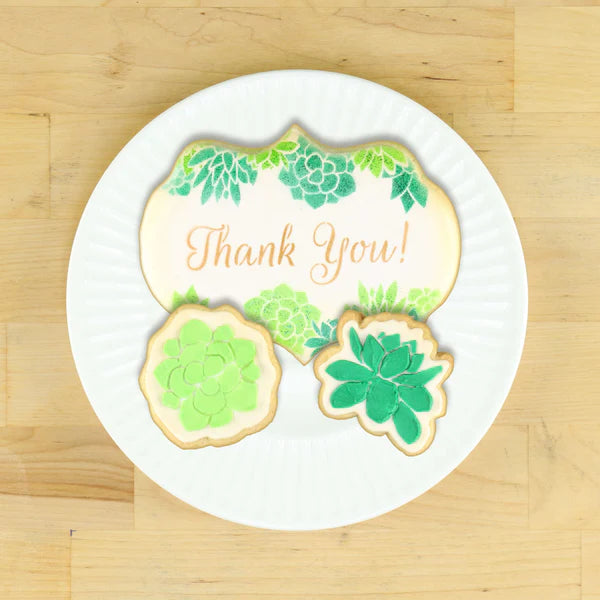 Succulents Cookie Stencil