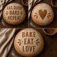 Bake Eat Love Bread Stencil Set