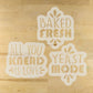 Yeast Mode reusable bread stencil set for artisan baking