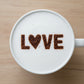 Valentine Drink & Dessert Stencil Set
