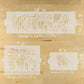 Vintage Botanicals Cake Side Stencil