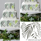 Vintage Botanicals Cake Side Stencil