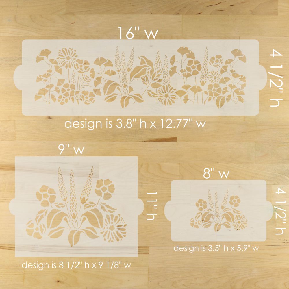 Woodland Path Cake Side Stencil