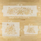 French Bouquet Cake Side Stencil