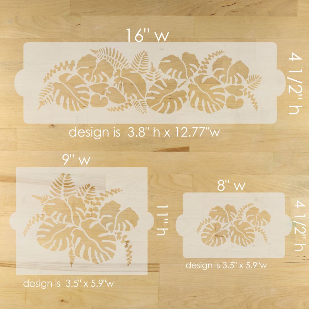 Jungle Luxe Cake Side Stencil