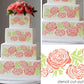 Ranunculus Cake Side Stencil