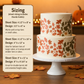 Autumn Wave Cake Side Stencil