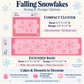 Falling Snowflakes Cake Side Stencil