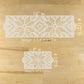 Snowflake Sweater Cake Stencil dimensions