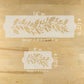 Holly cake stencil dimensions