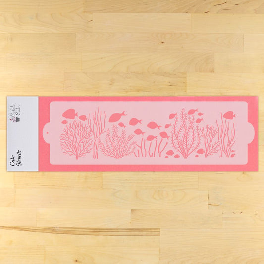 Under the Sea Cake Side Stencil